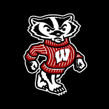 The Bucky Badger logo on a black background